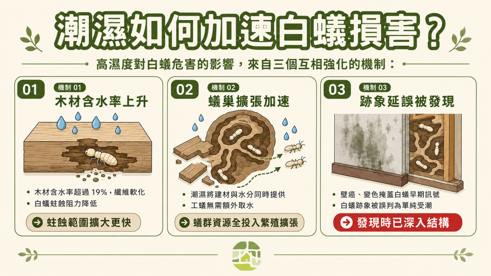 圖片：白蟻活動溫濕度圖解