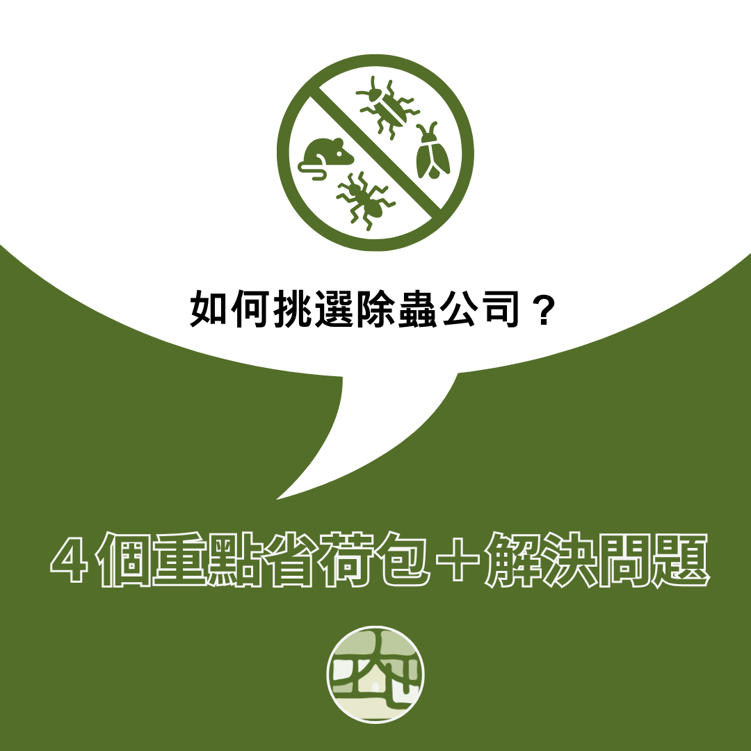 如何挑選除蟲公司？掌握４個重點，省荷包又解決蟲蟲危機