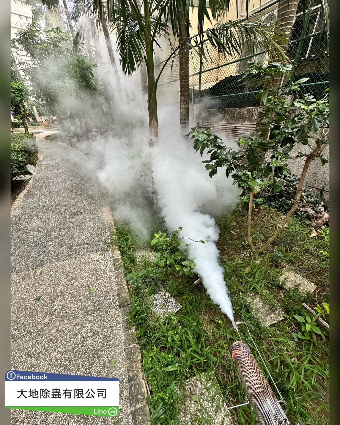 環境消毒－除蚊蟲｜大樓中庭消毒